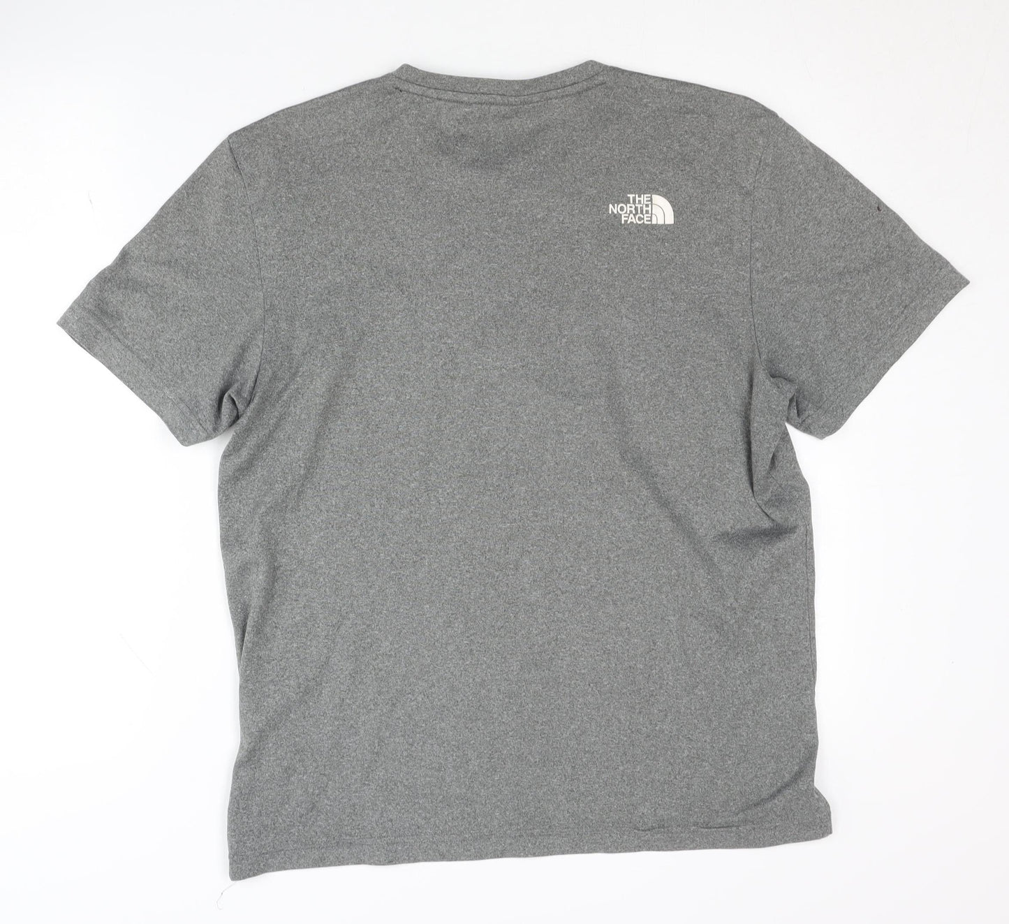 The North Face Men's Grey Short Sleeve Crew Neck T-Shirt