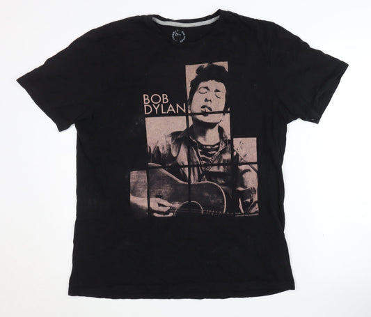 Marks and Spencer Men's Black L Music T-Shirt