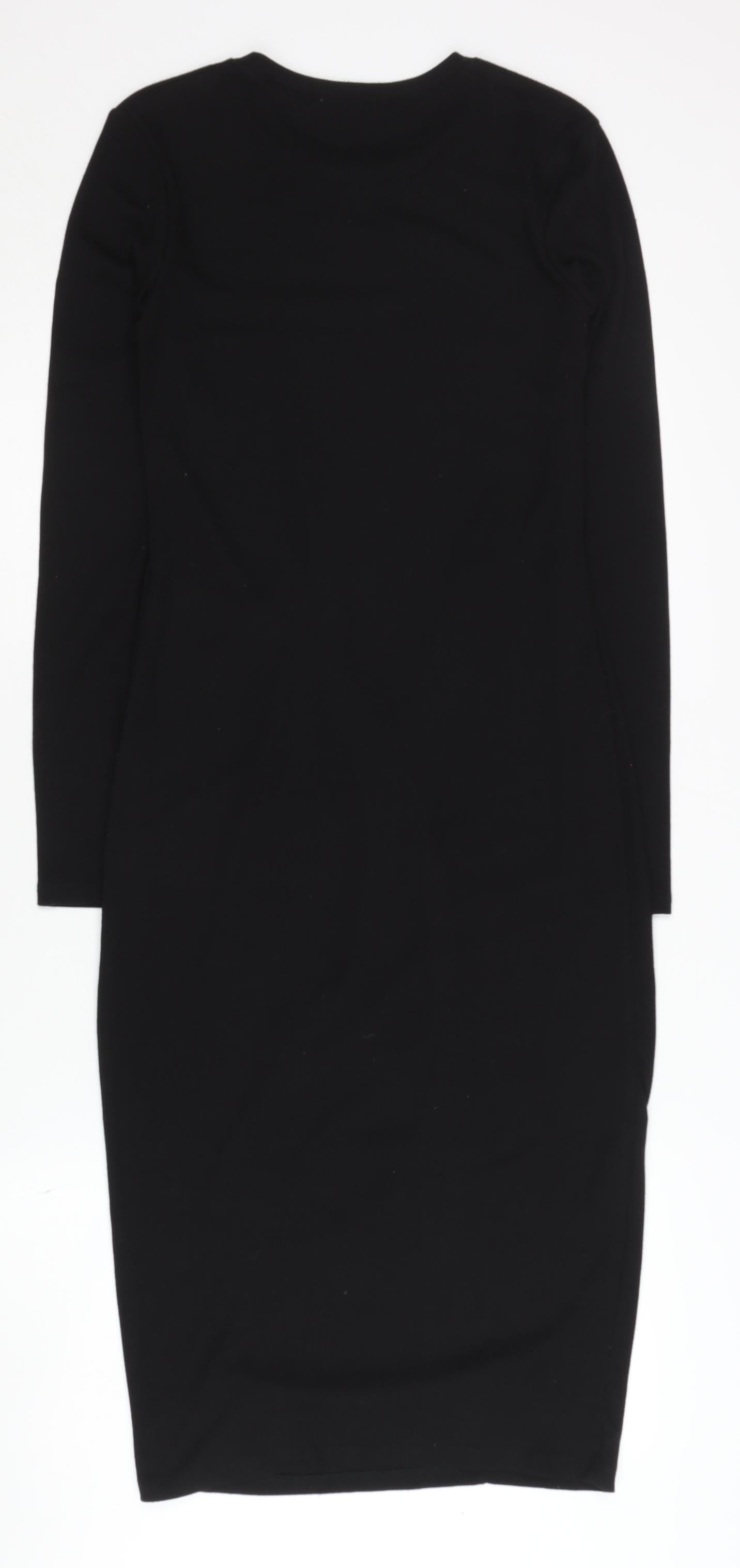Zara Women's Black Bodycon Dress - Size S
