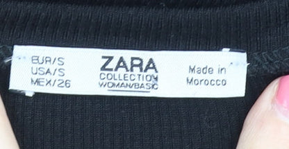 Zara Women's Black Bodycon Dress - Size S