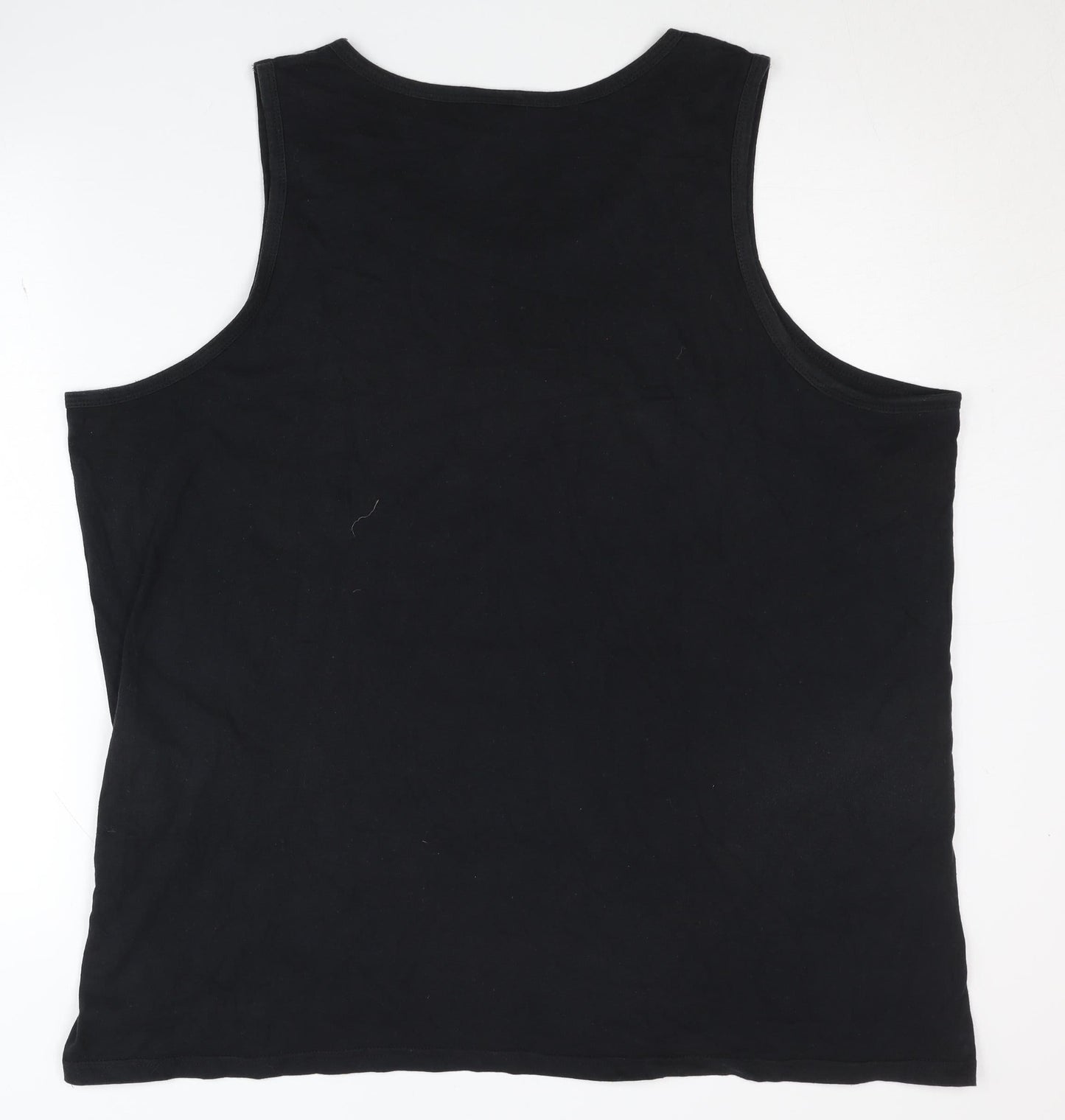 Mens UK Size 2XL Gildan Black  T-Shirt