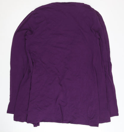Playboy Women's Purple Cardigan Size 14 Long Sleeve