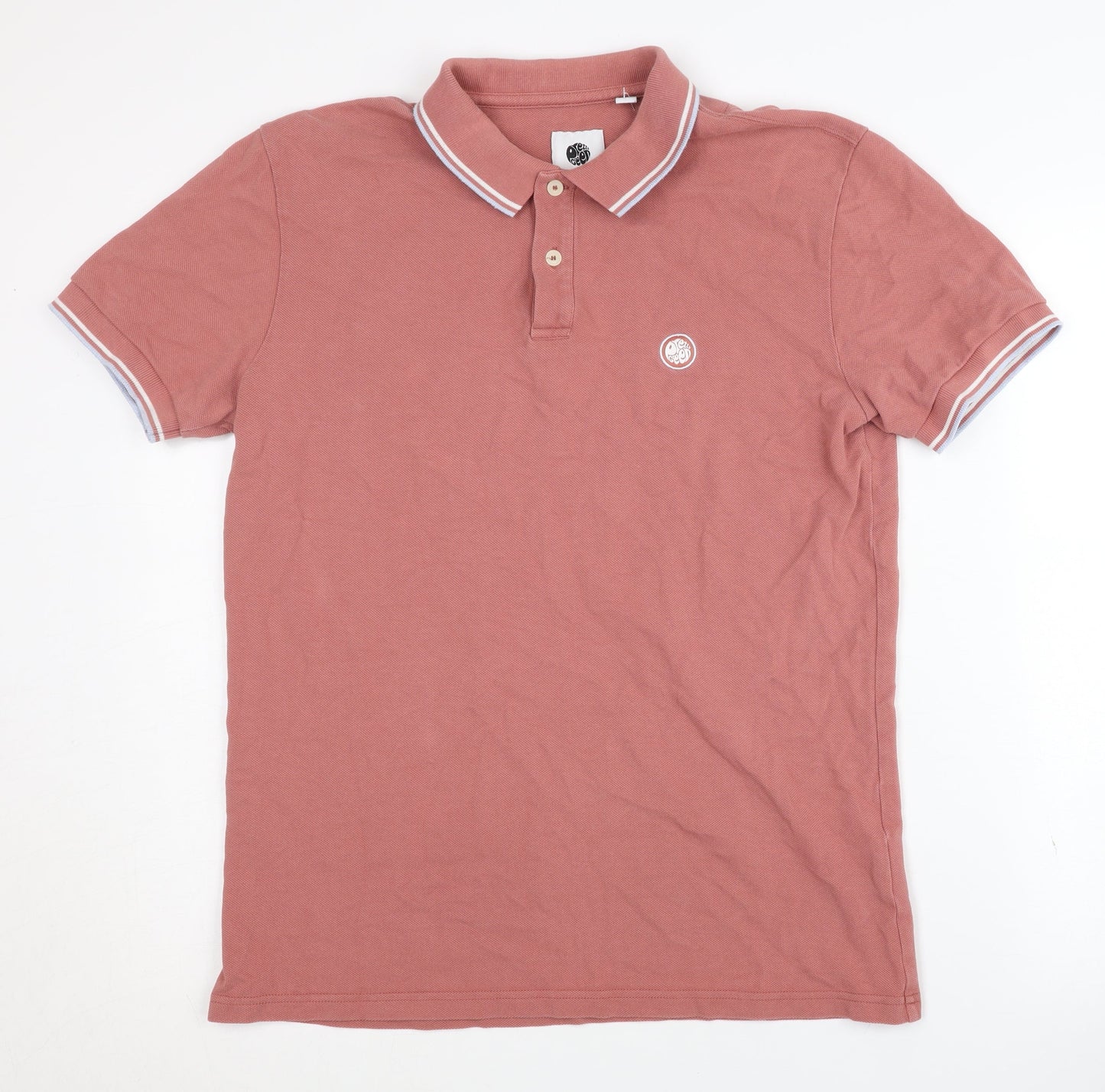 Pretty Green Men's Pink Polo Shirt - Size S