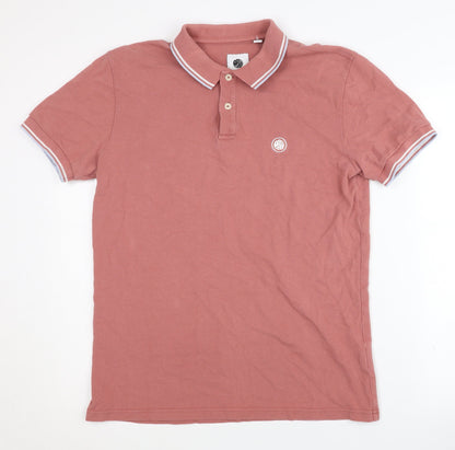 Pretty Green Men's Pink Polo Shirt - Size S