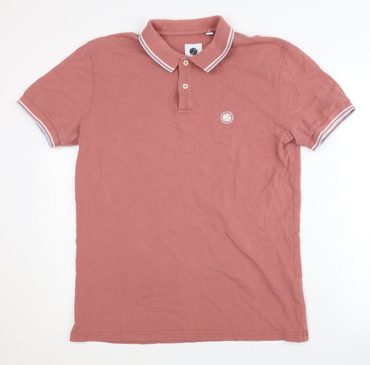 Pretty Green Men's Pink Polo Shirt - Size S