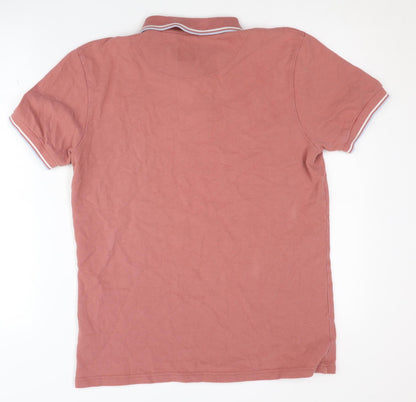 Pretty Green Men's Pink Polo Shirt - Size S