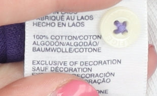 Tommy Hilfiger Men's Purple Striped Polo L