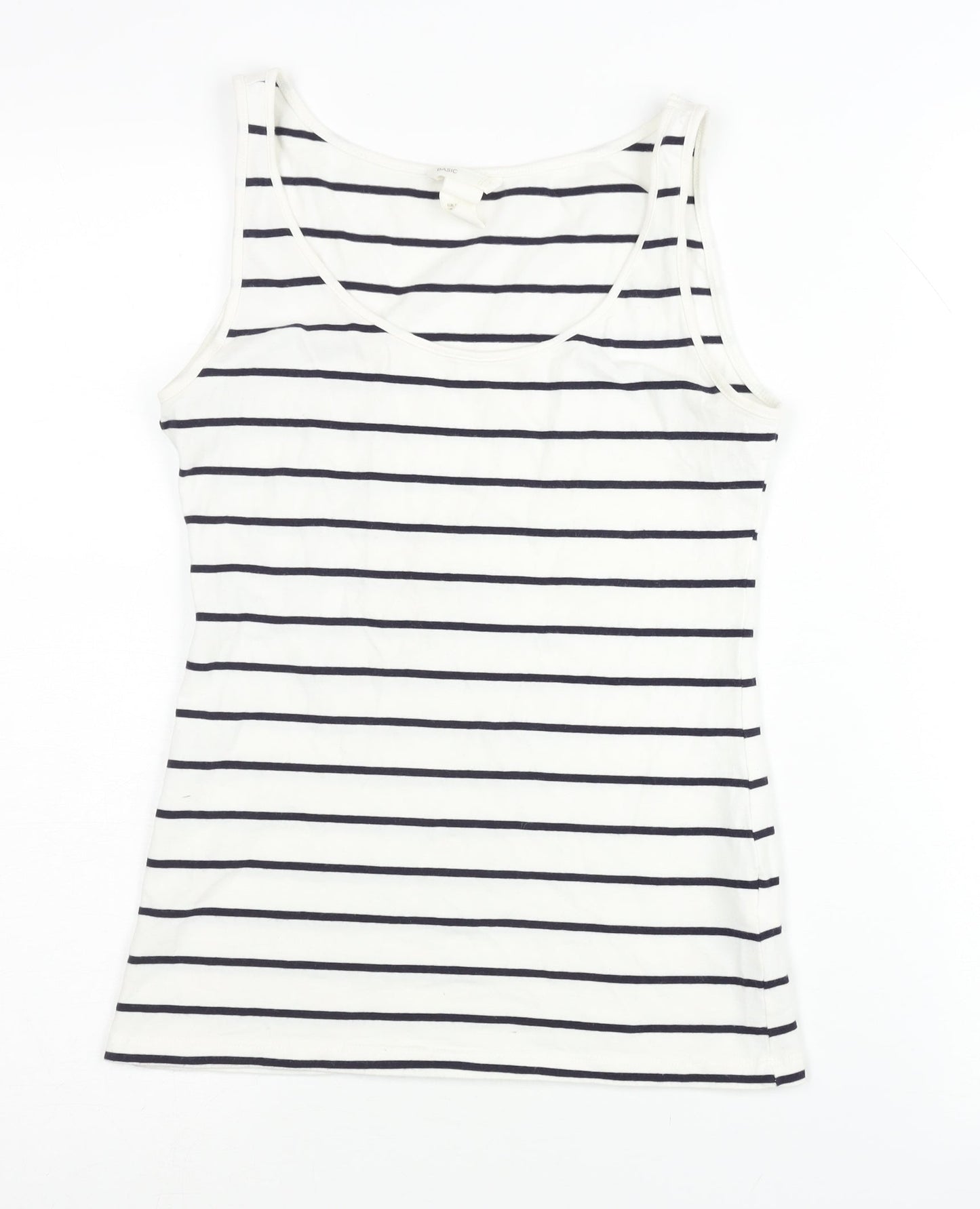 Womens UK Size S H&M White Basic Tank