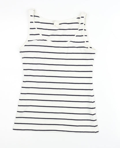 Womens UK Size S H&M White Basic Tank