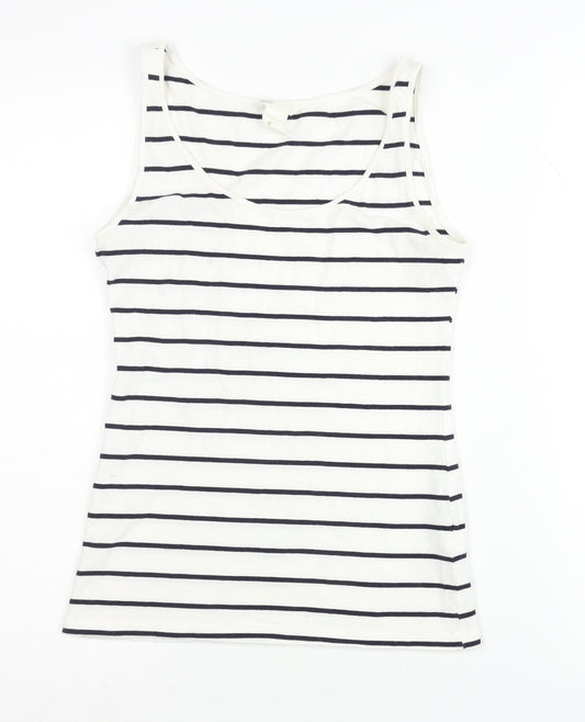 Womens UK Size S H&M White Basic Tank