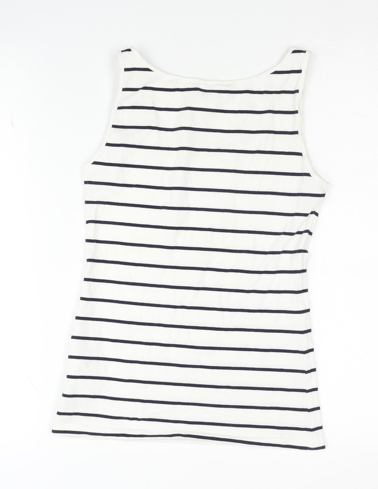 Womens UK Size S H&M White Basic Tank