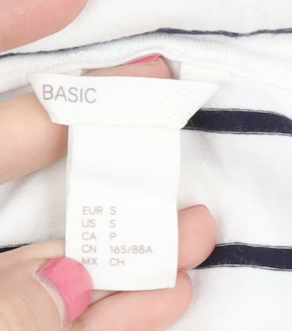 Womens UK Size S H&M White Basic Tank