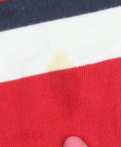 Jack Wills Men's Red Striped Rugby Polo M