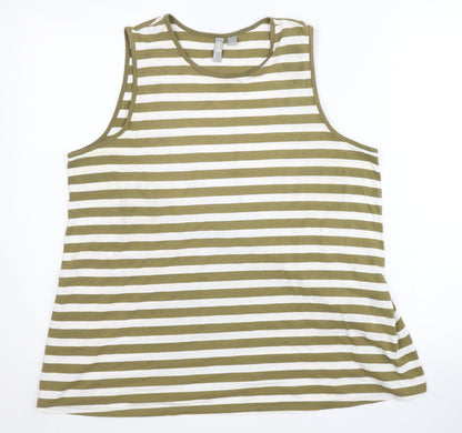 ASOS Women's Striped Multicoloured Tank UK 14