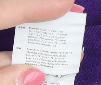 Karrimor Women's Purple V-Neck T-Shirt Size 12 Casual