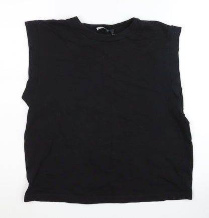 Womens UK Size S ASOS DESIGN Black  T-Shirt