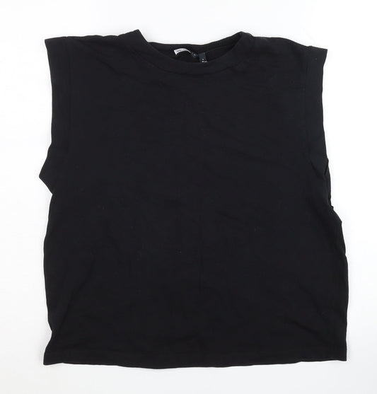 Womens UK Size S ASOS DESIGN Black  T-Shirt