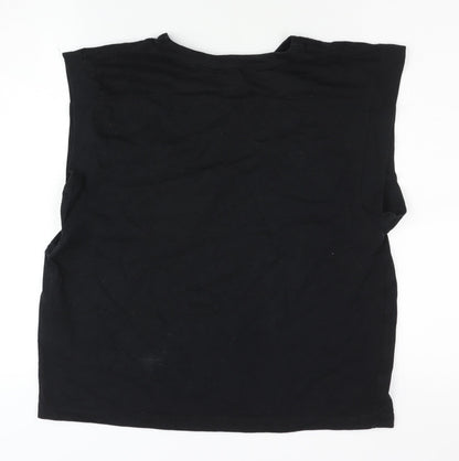 Womens UK Size S ASOS DESIGN Black  T-Shirt