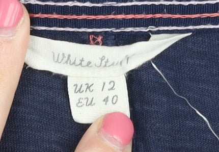 Womens UK Size 12 White Stuff Blue Basic T-Shirt