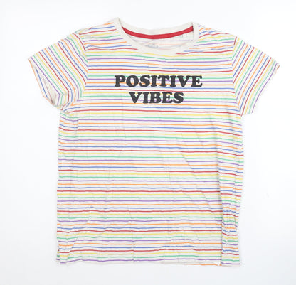 Womens UK Size 10 Threadbare Multicoloured  T-Shirt