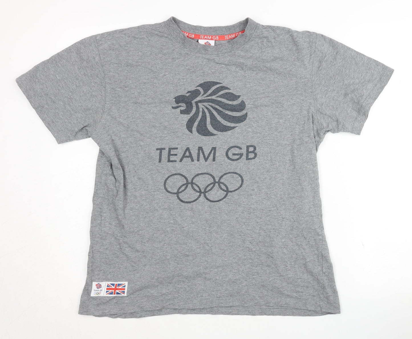 Team GB Grey Sports T-Shirt for Men - S