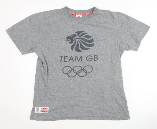 Team GB Grey Sports T-Shirt for Men - S