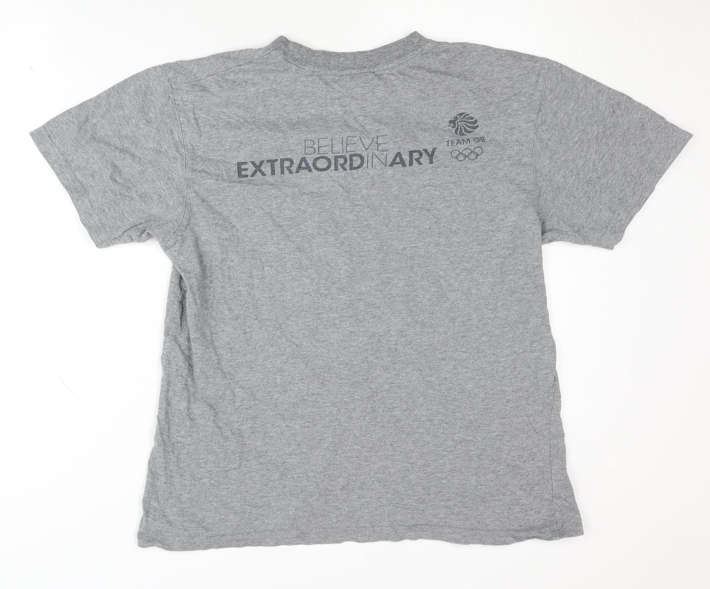 Team GB Grey Sports T-Shirt for Men - S