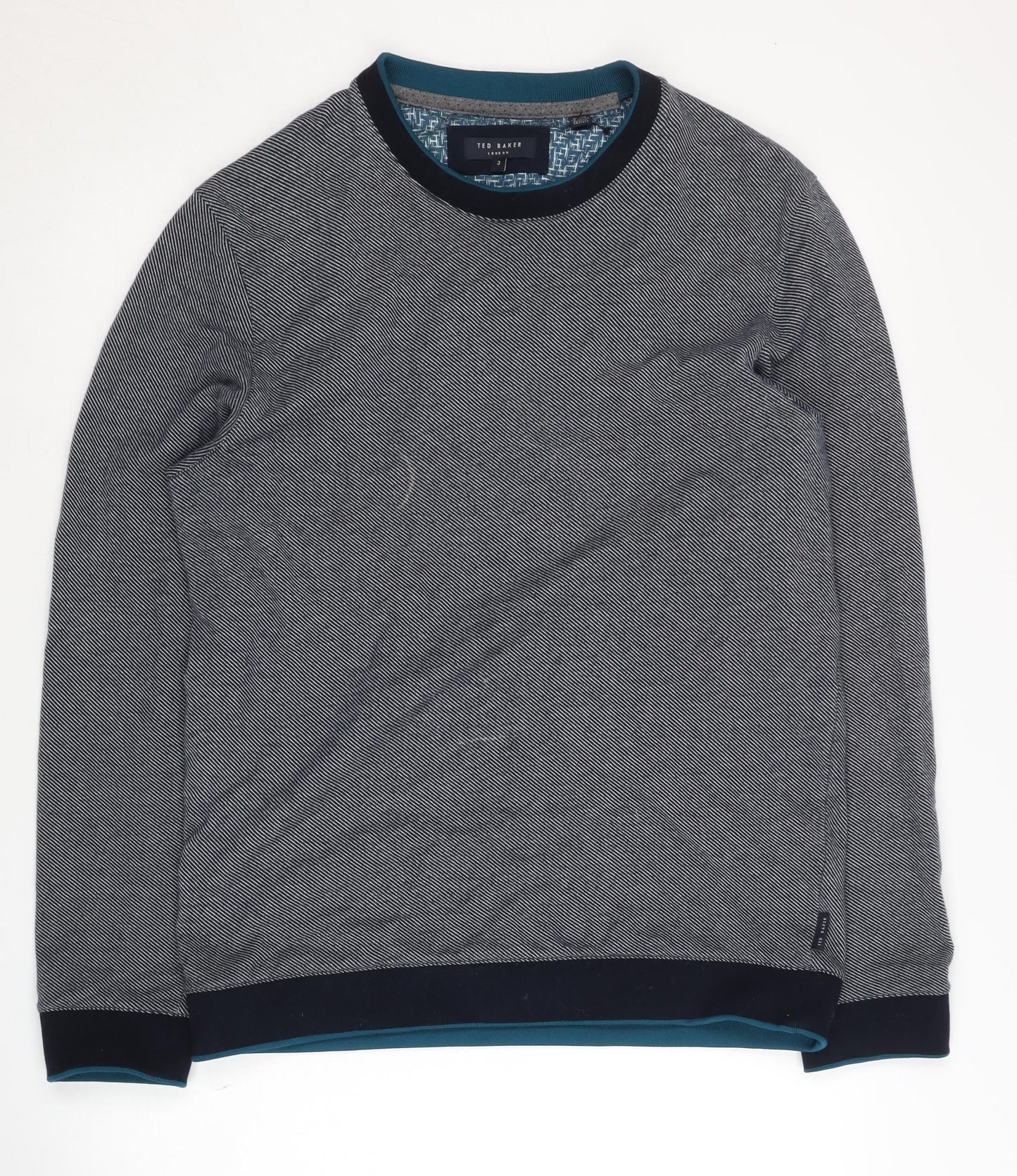 Ted Baker Men's Grey Crew Neck Pullover Sweatshirt M