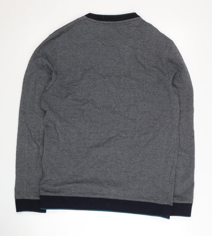 Ted Baker Men's Grey Crew Neck Pullover Sweatshirt M