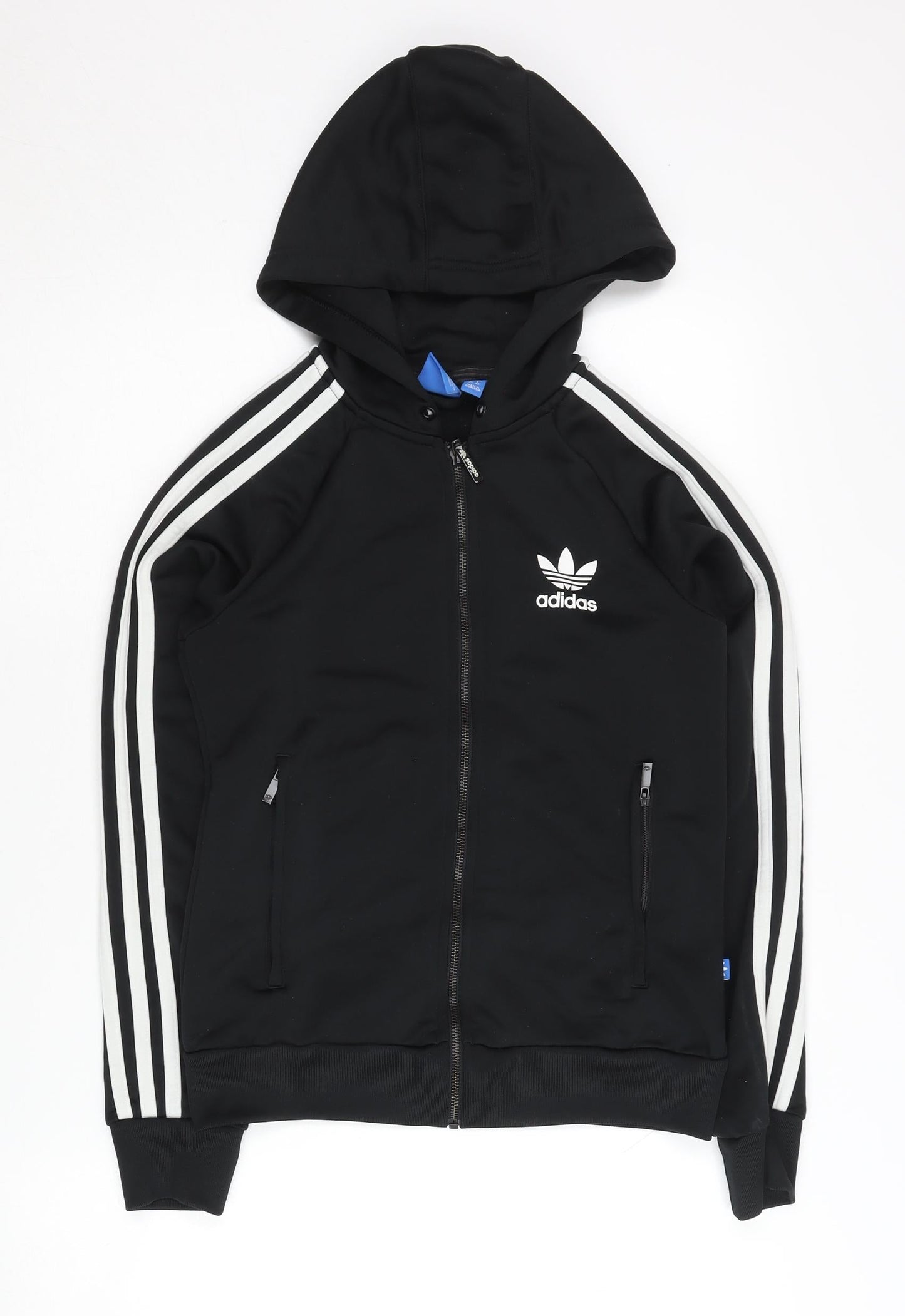 Adidas Women's Black Track Jacket, Size 8, Hoodie