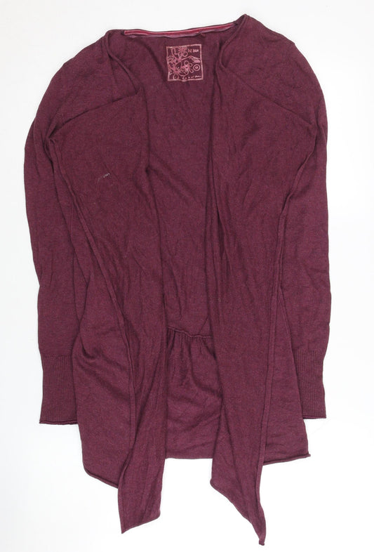 Womens UK Size 10 Fat Face Purple Cardigan Jumper