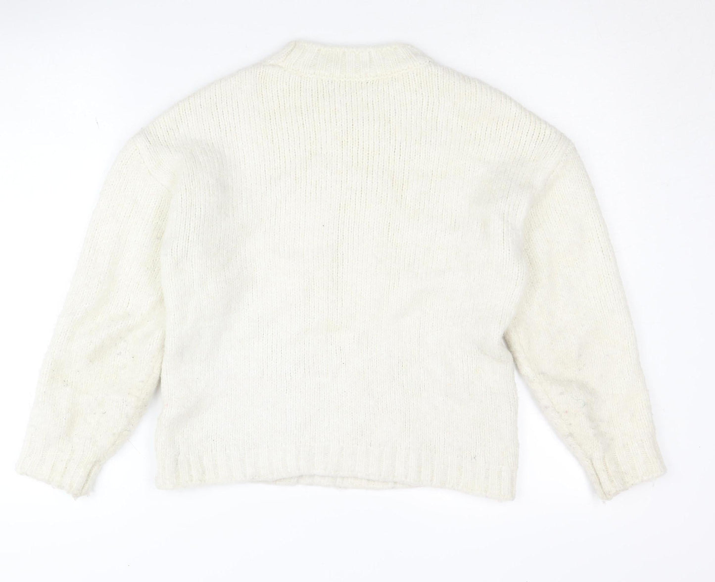 Womens UK Size 8 Principles Ivory Pullover Jumper