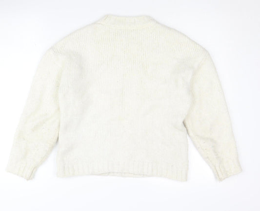 Womens UK Size 8 Principles Ivory Pullover Jumper