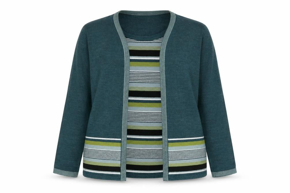 Womens UK Size L Honor Millburn Green Cardigan Jumper