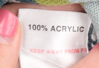 Honor Millburn Women's Green Cardigan, Size L, Striped