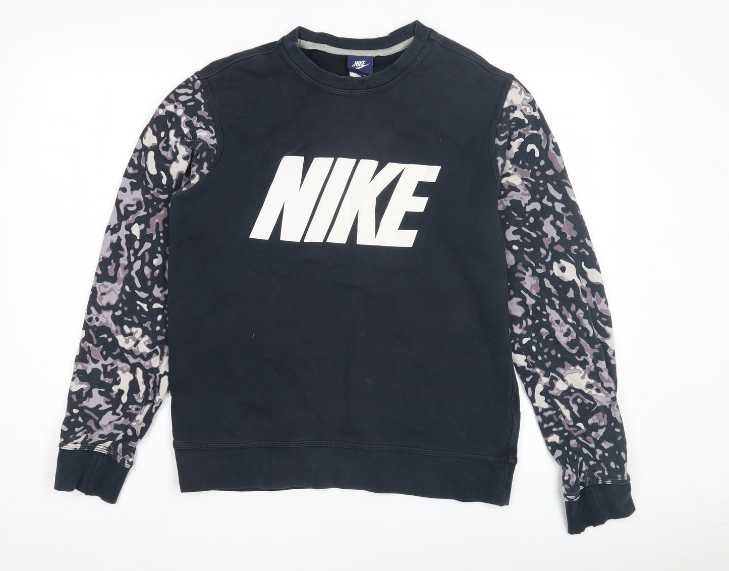 Mens UK Size M Nike Black Pullover Sweatshirt