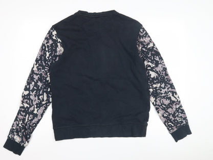 Mens UK Size M Nike Black Pullover Sweatshirt
