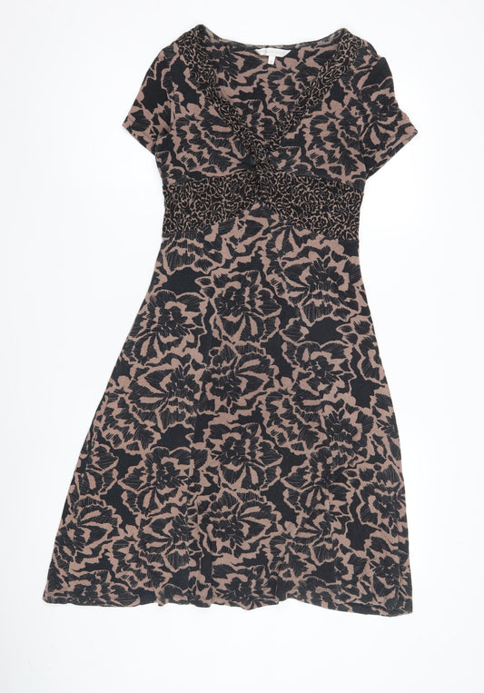 Rocha John Rocha Women's Black Floral Dress Size 10