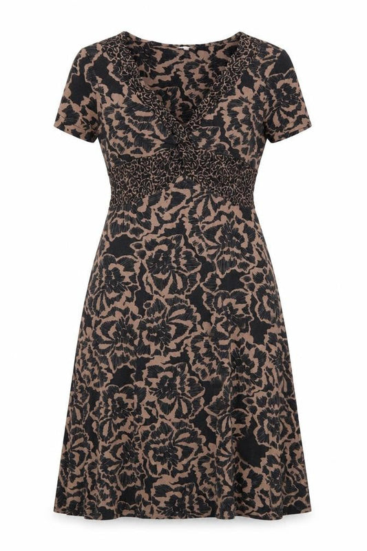 Rocha John Rocha Women's Black Floral Dress Size 10