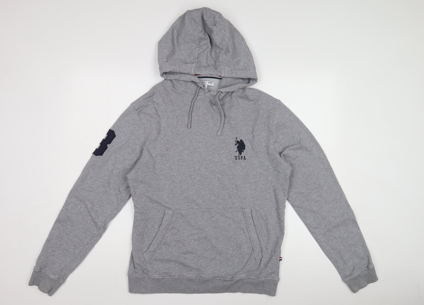 U.S. Polo Assn. Men's Grey Pullover Hoodie M