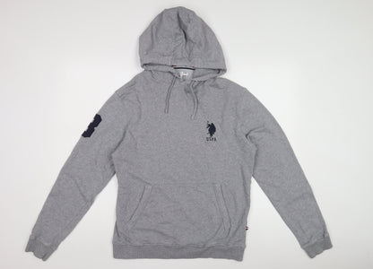 U.S. Polo Assn. Men's Grey Pullover Hoodie M