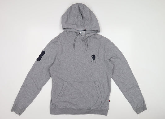 U.S. Polo Assn. Men's Grey Pullover Hoodie M