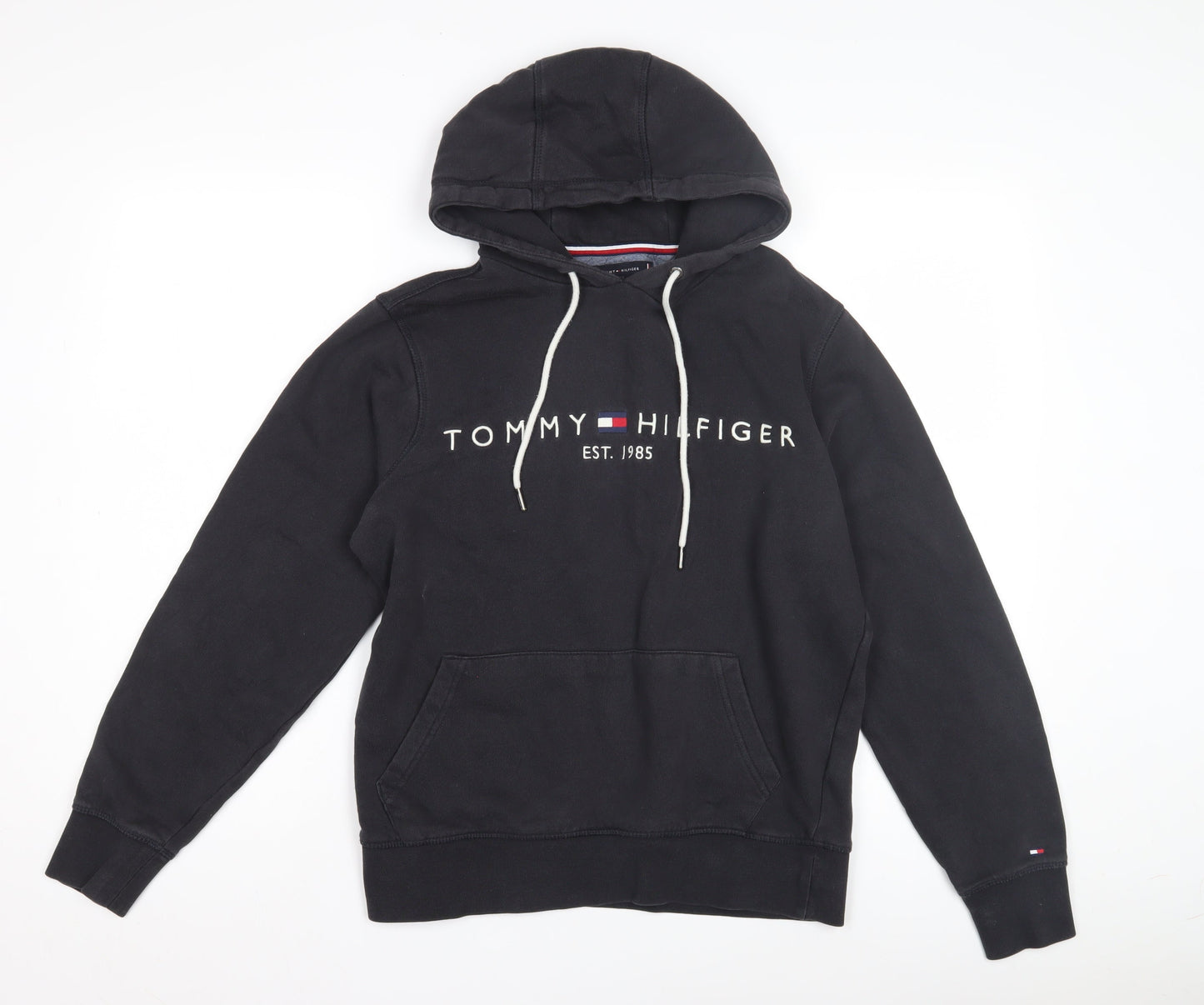 Tommy Hilfiger Men's Black Hoodie S Pullover Logo