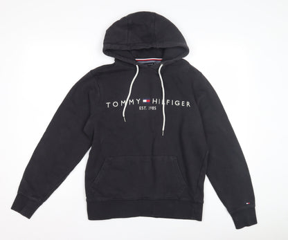 Tommy Hilfiger Men's Black Hoodie S Pullover Logo