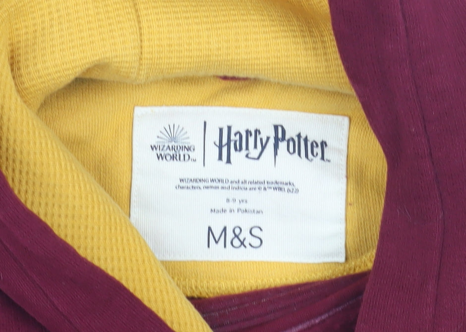 Marks and Spencer Girls Red Harry Potter Pullover Hoodie 8 Years