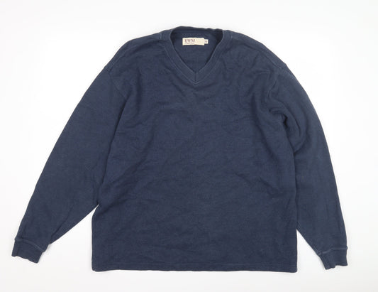 Mens UK Size M EWM Blue Pullover Sweatshirt