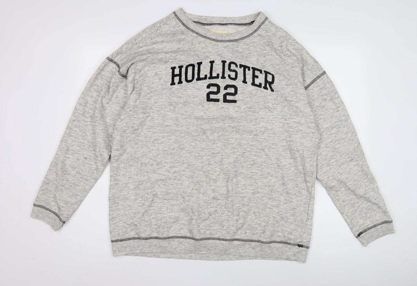 Mens UK Size M Hollister Grey Pullover Sweatshirt