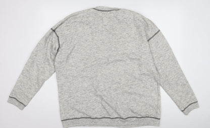 Mens UK Size M Hollister Grey Pullover Sweatshirt