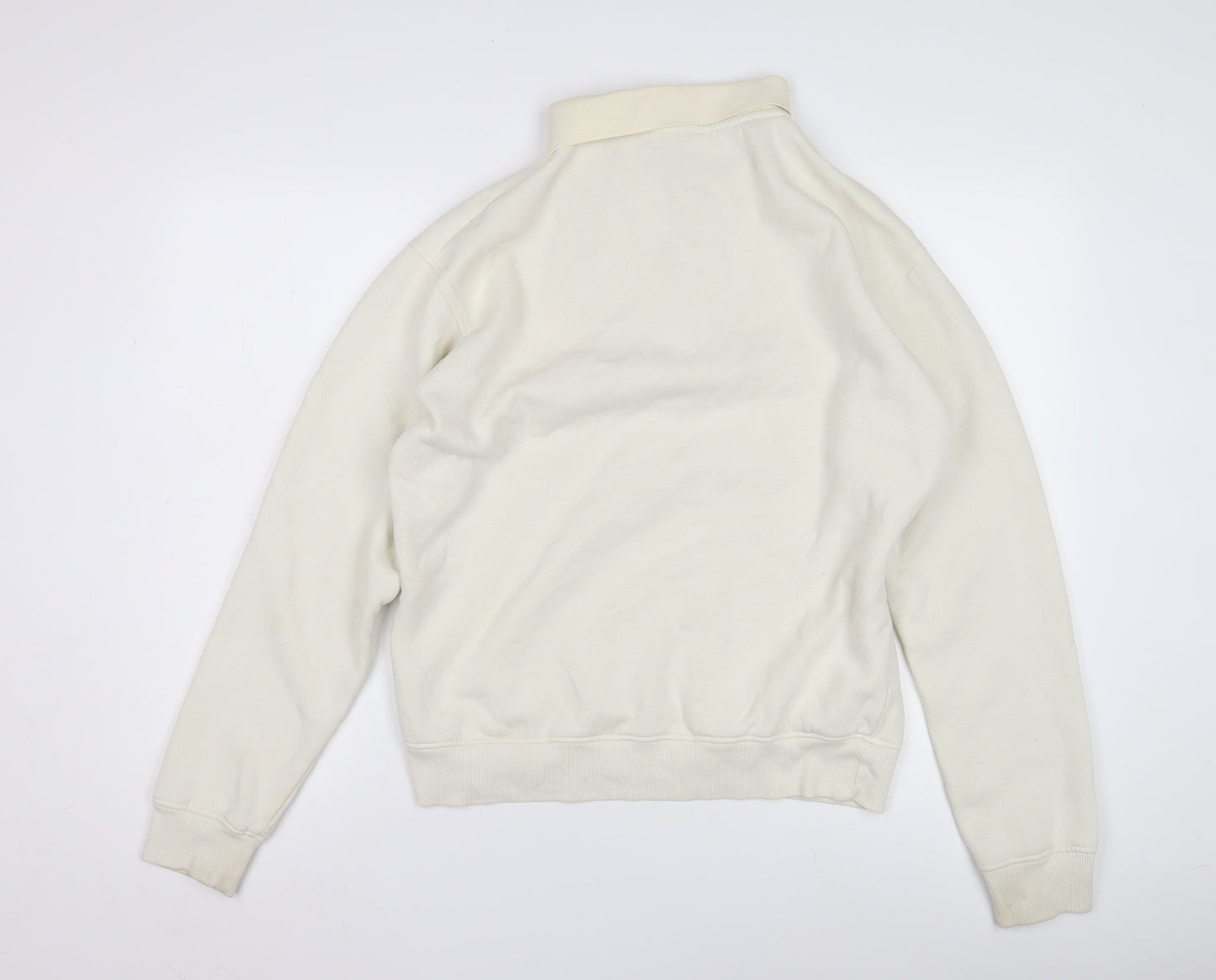 Unisex Adults UK Size S FILA Ivory Full Zip Sweatshirt
