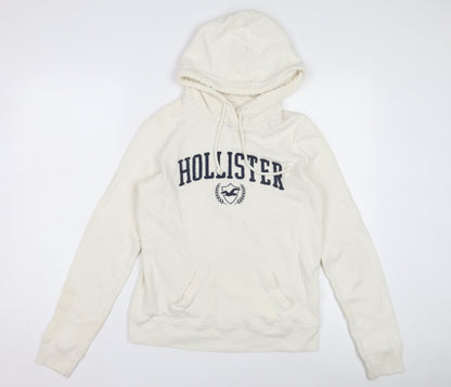 Hollister Women’s White XS Pullover Hoodie with Logo